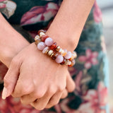 Aurelia Terra Mixed Stone Stretch Bracelet