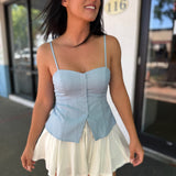 White Breeze Flare Skort