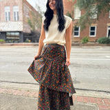 Winter Garden Tiered Maxi Skirt