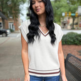 Fletcher Sweater Vest - Crystal