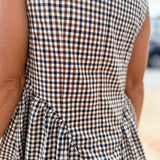 Gingham Short Dress