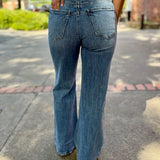 Tummy Control High Rise Palazzo Jeans