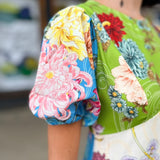 Floral Patchwork Midi Dress