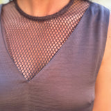 Truffle Pleated Shift Mini Dress