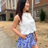 Chiffon Bubble Hem Top