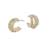 Triple Shine Rhinestone Hoops
