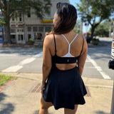 Baseline Tennis Dress - Black