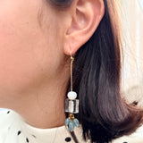 Marielle Pearl Drop Earrings – 18K Gold Plated