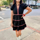 Midnight Charm Mini Dress