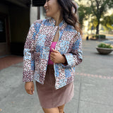 Floral Patchwork Puffer Jacket