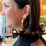 Midnight Luxe Crystal Hoop Earrings