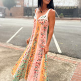 Vintage Floral Maxi Dress