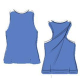 Hot Shot Twist Tank - Light Cobalt