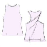 Hot Shot Twist Tank - Rose Wash