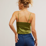Last Call Strappy Cami - Peat Moss