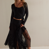 Nice To Meet You 1/2 Slip - Black