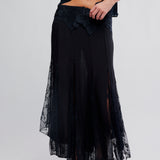 Nice To Meet You 1/2 Slip - Black