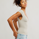 Duo Corset Cami - Pumice Stone