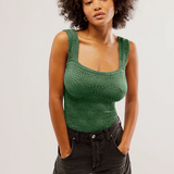 Love Letter Cami - Elm Green