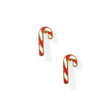 Screwback Stud Earrings - Peppermint Twist