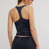 Good Karma Long Tank - Washed Black