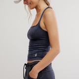 Good Karma Long Tank - Washed Black