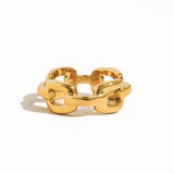 Harper 18K Gold Braided Stack Ring