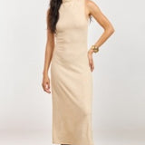 Heather Cream Monday Morning Midi Dress