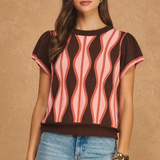 Short Sleeve Sweater Top