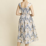 Floral Reverie Smocked Midi Dress