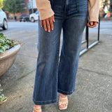 Meg High Rise Patch Pocket Jeans in Dandle