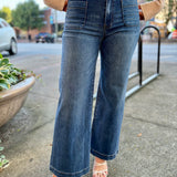 Meg High Rise Patch Pocket Jeans in Dandle