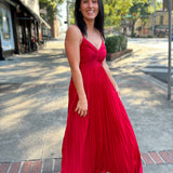 Rose Pleated Dress