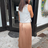 Pleated Elegance Midi Dress