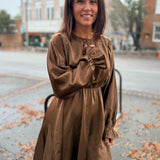 Hot Toddy Satin Dress