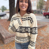 Winter's Night Half Zip Sweater