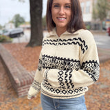 Winter's Night Half Zip Sweater