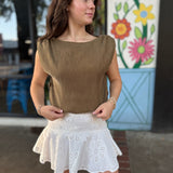 Sepia Sky Bubble Top