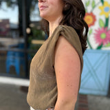 Sepia Sky Bubble Top
