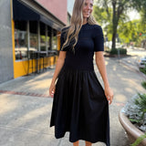 Midnight Muse Knit Midi Dress