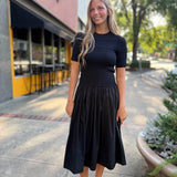 Midnight Muse Knit Midi Dress
