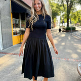 Midnight Muse Knit Midi Dress