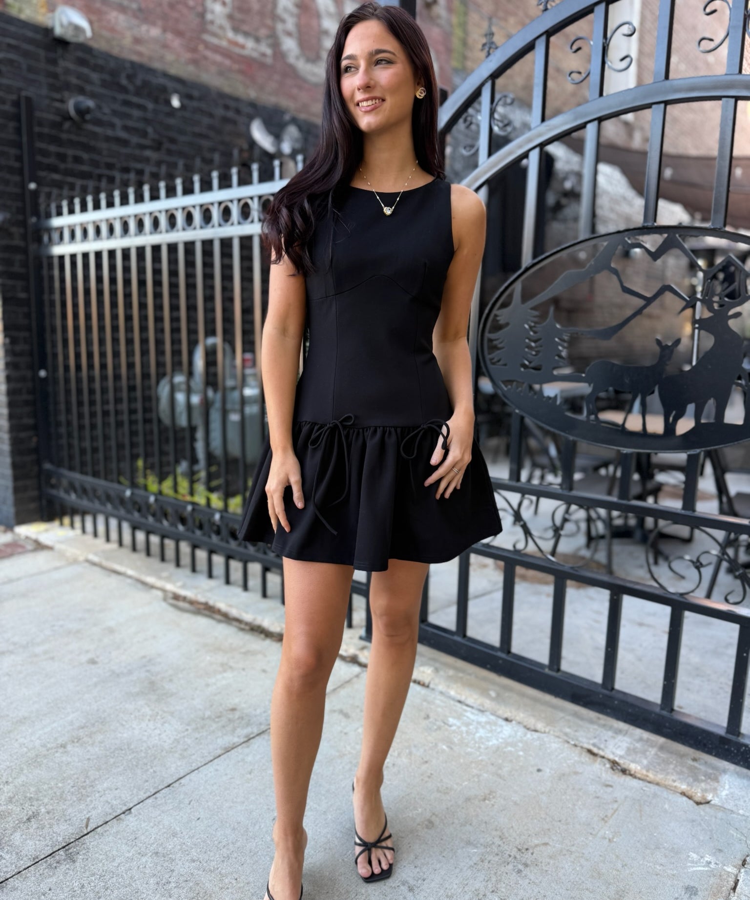 Anneliese Black Ponte Mini Dress XSmall Anneliese Black Ponte Mini Dress XSmall
