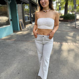 Charlotte High-Rise Wide-Leg with Raw Hem