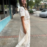 Sivan Cream Midi Skirt