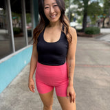 Never Better Bike Short - Hibiscus