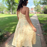 Via Midi Dress - Creamsicle Combo Eve