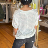 All I Need Stripe Tee - Mineral Sea Combo