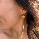 Faye Butterfly Huggie Earrings