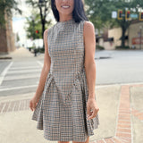 Gingham Short Dress
